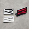 BSN1 Emblems 3D Metal R Logo Emblem Car Front Grill Badge Rear Trunk Sticker For Volkswagen VW R Rline Polo Passat MK8 Tiguan CC Golf