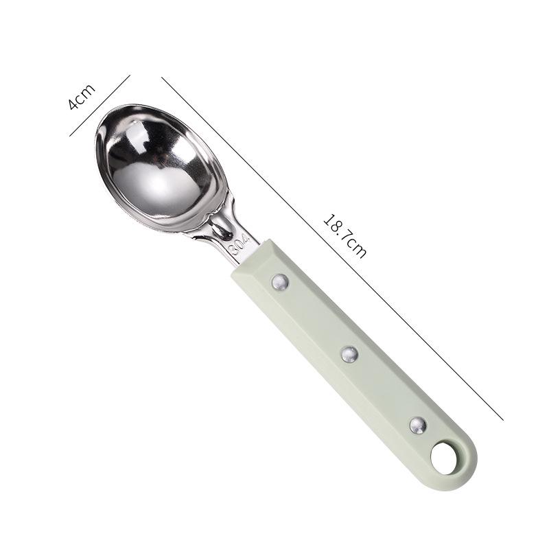 304 Stainless Steel Spring-Release Ice Cream & Fruit Scoop