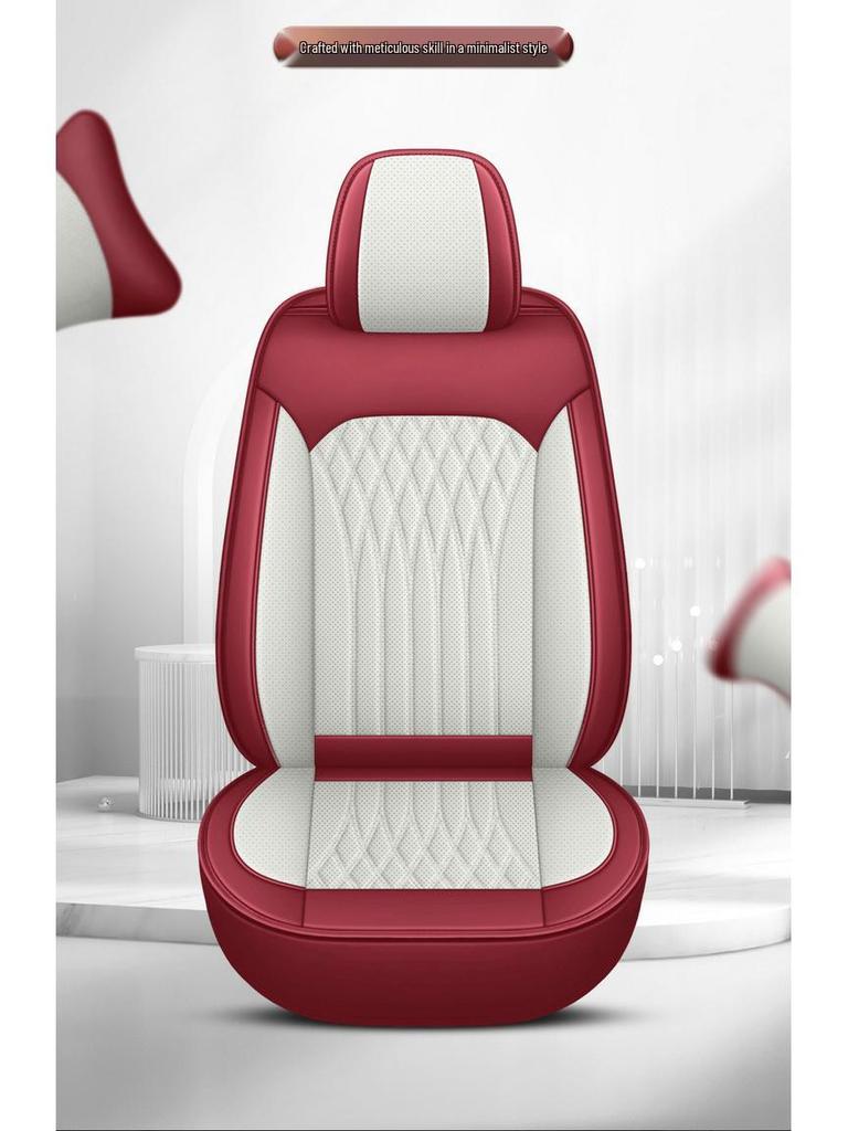 2026 All-Season Full Leather Universal Car Seat Cushion