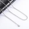 316L Edelstahl Oval O-Gliederkette am Halsband Rolo Halskette für Damen Herren Choker Silber Schmuckherstellung Zubehör