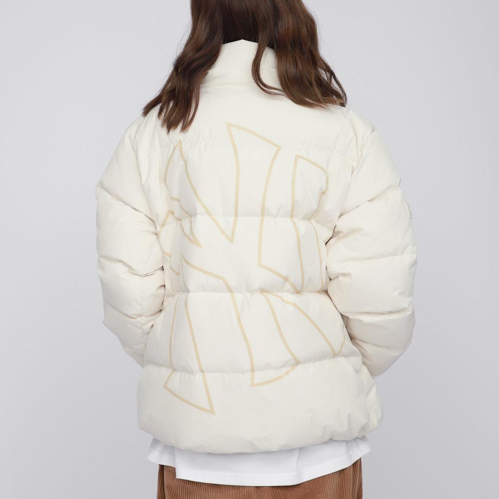 MLB Down Jacket Short Unisex Milk White 3ADJB0116-50CRS