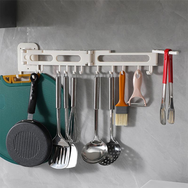 Kitchen Utensil Hanger Kitchen Wall Hanger Folding Utensil Racks Space Saving Adhesive Wall Hooks Utility Hooks Kitchen Utensil