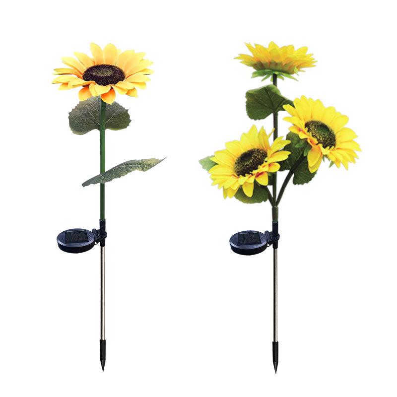 Cross-Border LED Solar Sunflower Lawn Lamp – Outdoor Decorative Garden Light