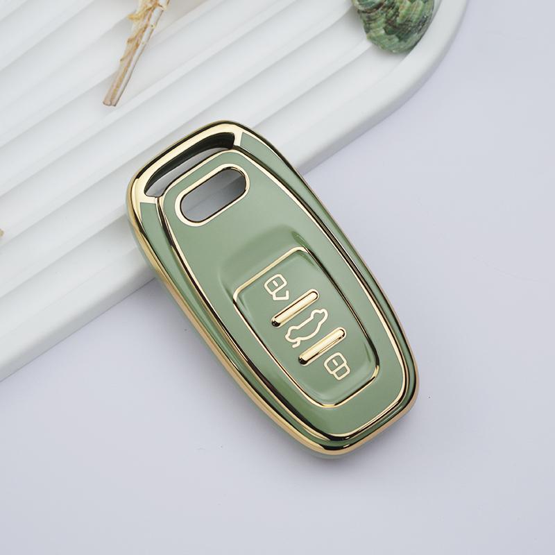 

Чохол для дистанційного ключа з ТПУ для автомобіля Q3 Q5 Q7 S4 S5 S6 S7 S8 R8 TT A1 A3 A4 A5 A6 A7 A8 Аксесуари Quattro Key Case зелений