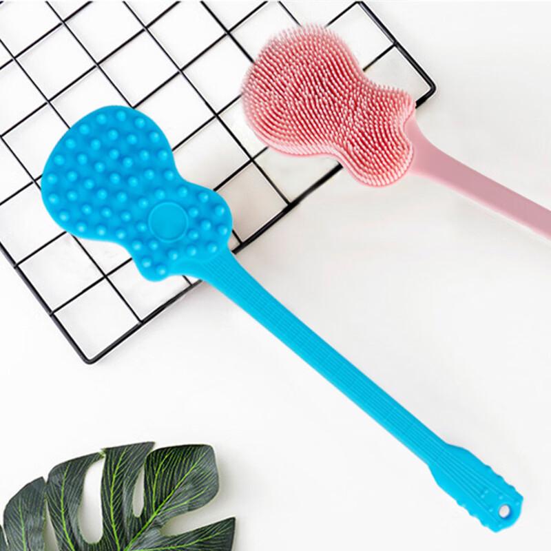 Long-handled Silicone Back Scrubber Bath Brush