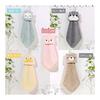 Dekori Hand Towels with Loop, Cute Animal Character Design, Coral Fleece, Absorbent & Quick-Drying, for Kids (Boys & Girls), Soft & Fluffy, Set of 5