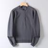 American Retro Casual Wind Henry Collar Spring & Fall Pullover Sweatshirt Men Export High Street Fashionable Thickened All-Matching Tops