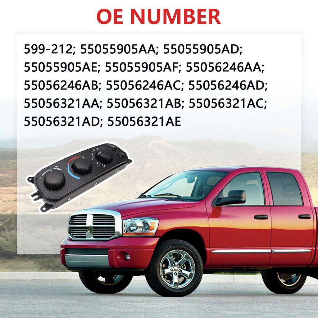 Dodge Jeep RAM 1500 Air Conditioning Control Switch 599-212