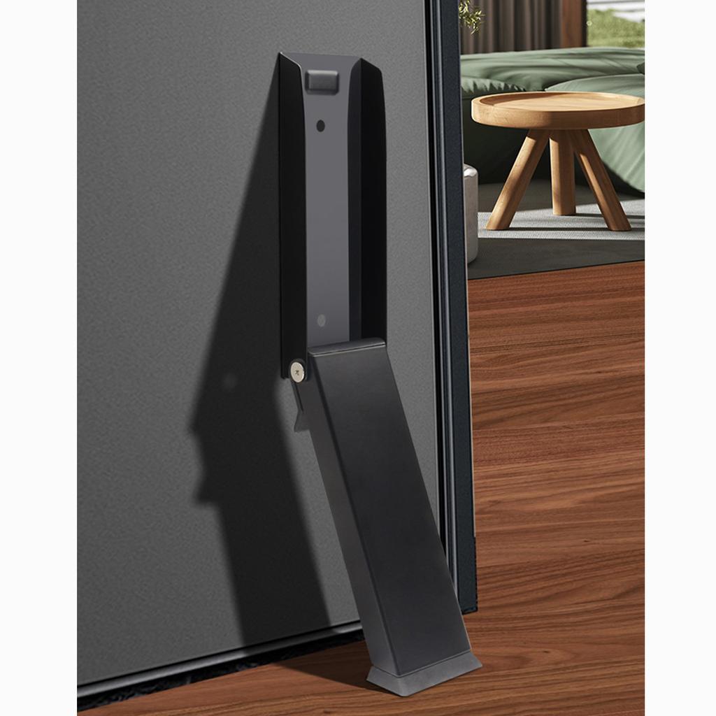 Nastavitelný ocelový dveřní zarážek Bezvrtací designy Kovový dveřní zarážek s gumovou špičkou Rychlá instalace pro mezerové dveře