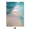 Nordic Luxury Blue Canvas Painting Modern Home Abstract Gold Poster and Print Wall Art Picture for Living Room Decoration No Frame