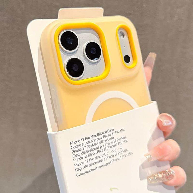 

Luxury Candy Color 2 IN 1 Magnetic Case For iPhone 17 Air 16 15 14 13 12 11 Pro Max Plus For Magsafe Wireless Charge Matte Cover iPhone 11 Pro Max помаранчевий