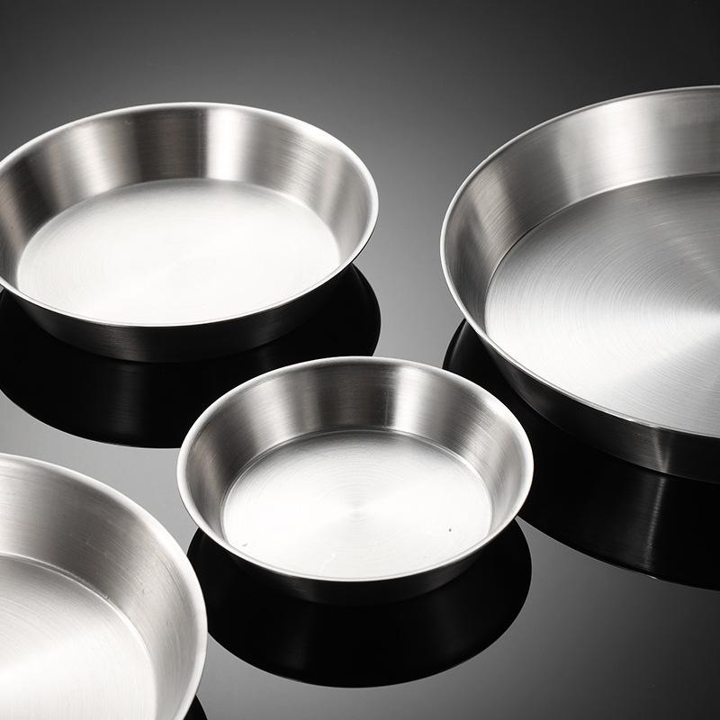 Płyta do grilla ze stali nierdzewnej 304, ciężkie wielospecyfikacyjne szlifowane naczynie koreańskie, restauracyjne domowe naczynie do pieczenia chleba