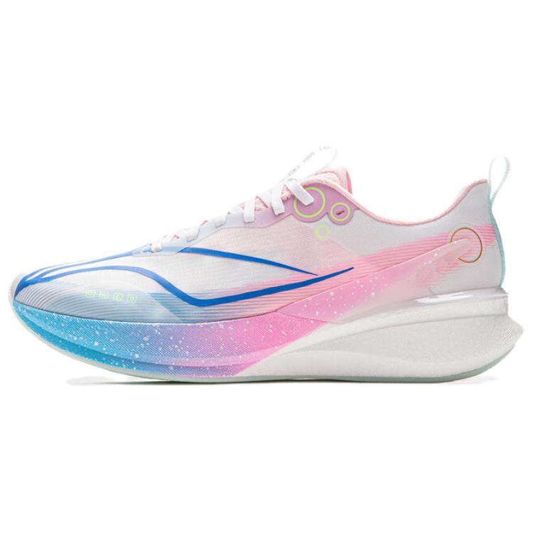 New LiNing Red Hare 8PRO Anti Slip Wear Resistant Low Top Racing Running Shoes Men's White Blue Pink ARPV003-31