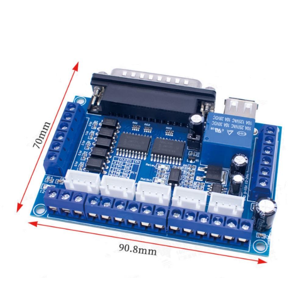 1pc Engraving Machine CNC 5 Direction Stepper Motor Driver Interface Board With Data Cable For Industrial Use