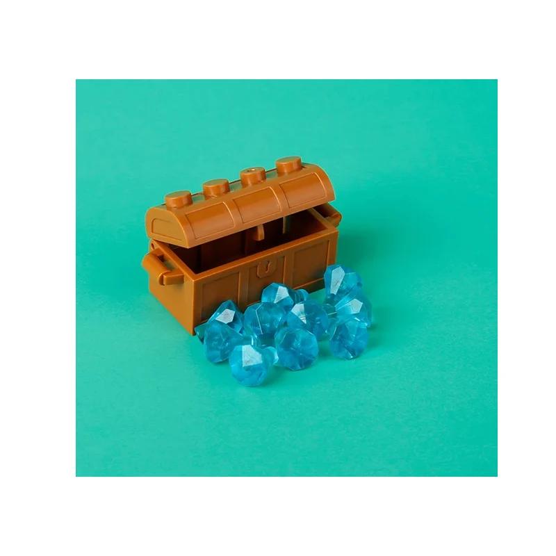 MOC Blocchi da Costruzione Accessori Minerale d'Oro Prezioso Argento Diamante Scorta Mappa del Tesoro Pirata Monete Modello Giocattolo Mini Mattoncini Bancomat Regali Giocattolo K046
