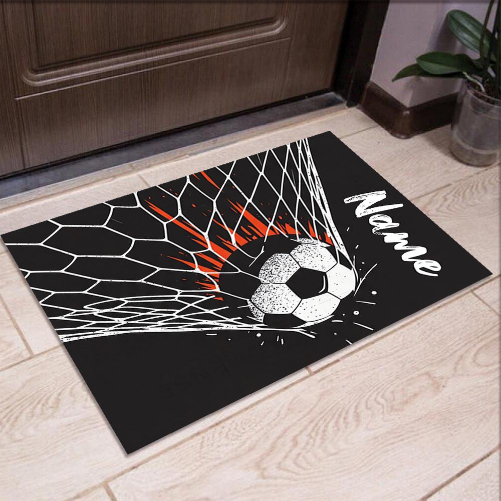 Custom Name Soccer Printed Carpet,Rug for Office Chair Living Room Bedroom Kitchen Room Decor Gifts.