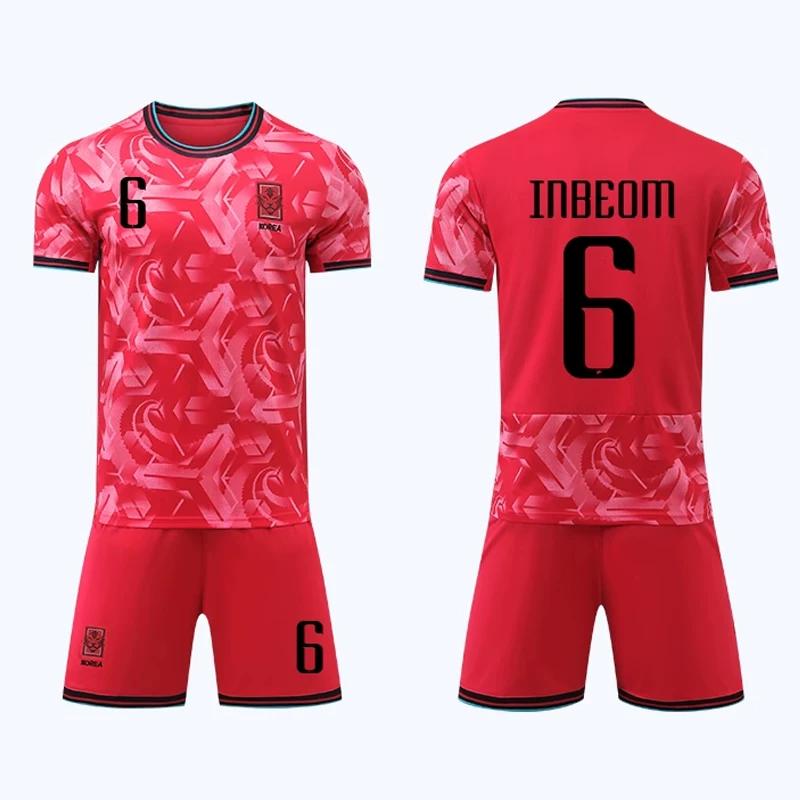 2024 South Korea Football Jerseys Red #6 XL
