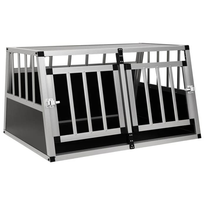 VidaXL Cage pour chien à double porte 89 x 69 x 50 cm 170667