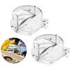 Set of 2 Coffee Machine Replacement Part Coffee Powder Seal Lid Easy Installation Clear Grinder Cover for Grindering Use