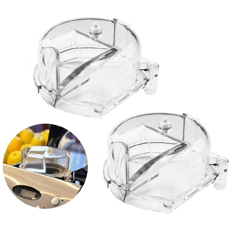 Set of 2 Coffee Machine Replacement Part Coffee Powder Seal Lid Easy Installation Clear Grinder Cover for Grindering Use