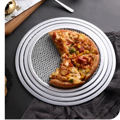 8/10/14 Inch Metal Aluminum Net Non Stick Pizza Screen Pan Molds Baking Tools Thickened Pizza Trays Kitchen Accessories Bakeware