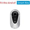 Car Key Fob Cover Case Compatible With Mercedes Benz C E S GLC CLE EQE EQS 300 350 450 500 560 580 AMG Transparent Black