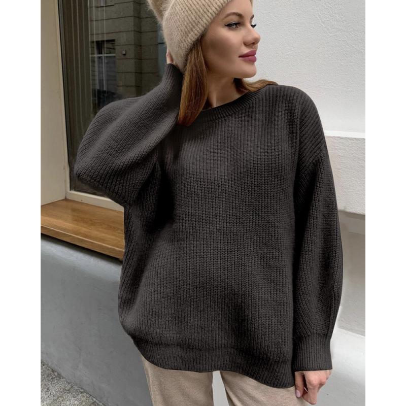 Pull Femme Automne et Hiver Imitation Vison Tempérament Ample Super Doux Tricots Femme Cent Assorti