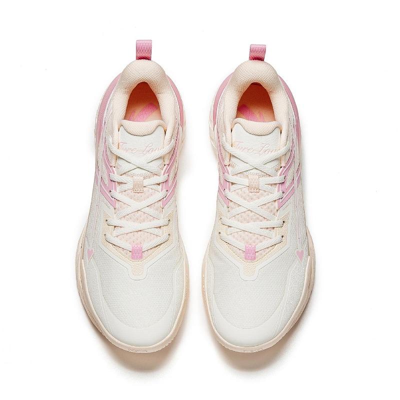 Anta Kongyu 6 Cupid's Arrow Men Low Top Basketball Shoes White Pink 912611602-2
