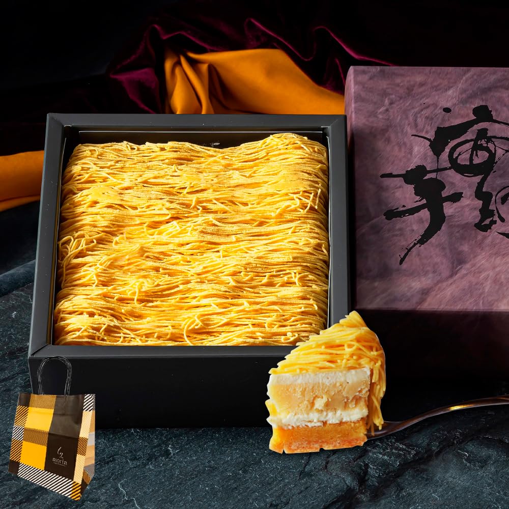 Kasho Morin Annou Sweet Potato Mont Blanc Cake A luxurious Mont Blanc cake made with 7 layers sweet Basque apple Mail order sweets gift carrying