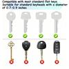 20/10pcs Multicolor Flower-Shaped Silicone Keycaps with Labeled Key Covers - Coded Durable Key Protectors Keychain Organizers
