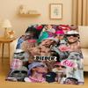 Neue Mode B-Bieber Sänger Star Flanelldecke, Ultraweiche Warme Plüschdecke für Zuhause Schlafzimmer Bett Sofa Abdeckung Büro Reise Geschenk