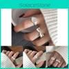 Sophisticated White Moonstone Bow Ring For Women Featuring Versatile Adjustable Fit