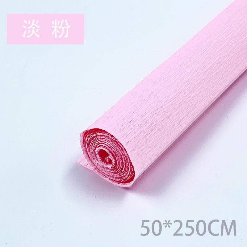 Color Handmade Crepe Paper Diy Paper Flower Material Gift Paper Roll Edge Paper Kindergarten Handmade Flower Origami