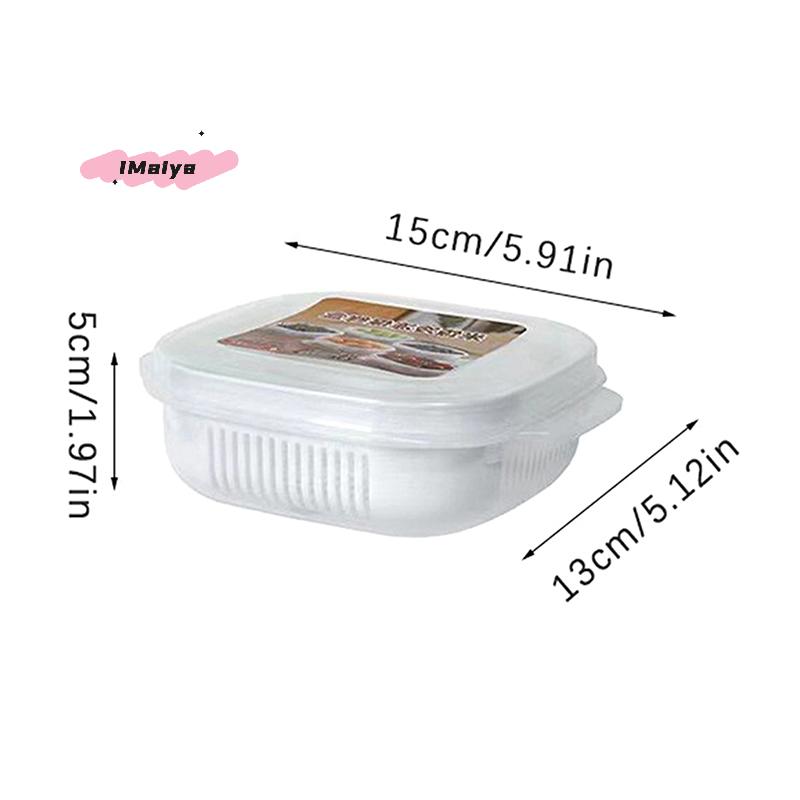 1/3/5Pcs Heated Microwave Rice Sub Packaging Fresh-keeping Box Vegetable Fruit Separate Kitchen Storage Container