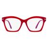 Tom Ford Women S Square Blue Block eyeglaSSeS Tf5965b 075 fuchSia 53mm