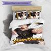 3pcs Rintaro Suna Cover Set - Personalized Name, HD Printed Bedding with 1 Cover and 2 Pillowcases - Perfect for Home Decor, Easy Care
