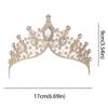 Elegant Baroque Crystal Crown Gorgeous Rhinestone Tiara Baroque Queen Tiaras  Wedding Bride