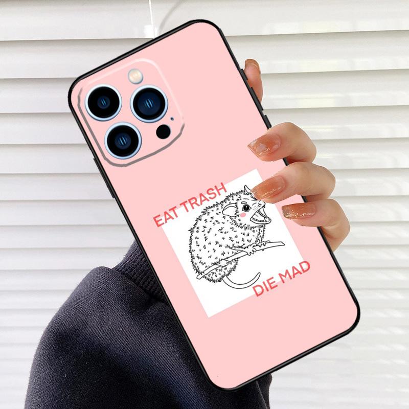 Cottagecore Opossums Handyhülle Für iPhone 17 16 15 14 11 12 13 Pro Max Mini 15 16 Plus 16e 17Air Hülle Fundas