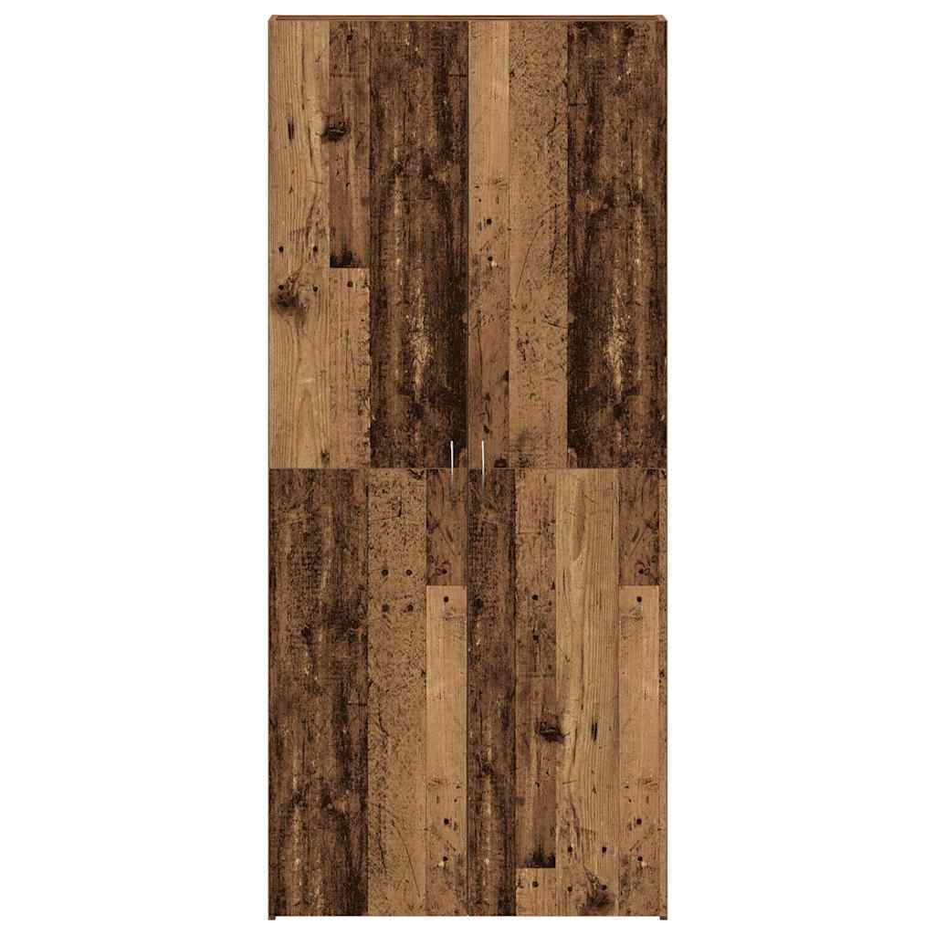 Shoe Cabinet with Shelf Brown 80 x 35.5 x 180 cm Particleboard