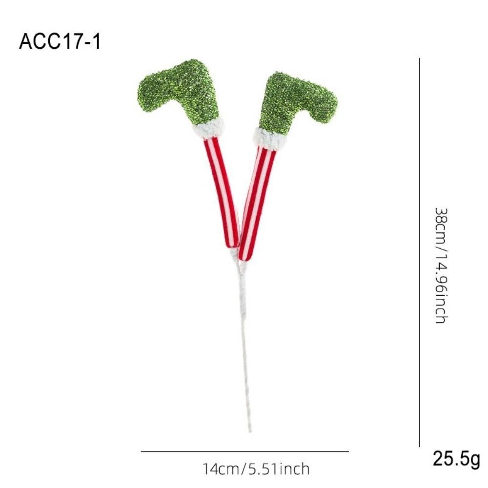 Striped Boots Christmas Elf Legs Doll Plush Holiday Home Ornaments  Navidad Celebration