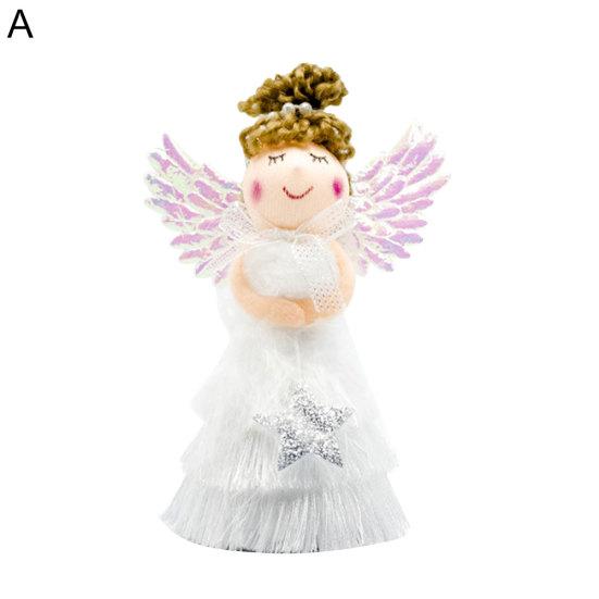 Christmas Tassel Skirt Angel Girl Doll Pendant Creative Xmas Hanging Decorations