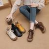 2026 Spring Autumn Genuine Leather Shoes Women Ankle Boots Soft Brand Mother Shoes Casual Boots Plus Size 41