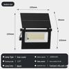 Foldable Solar LED Floodlight with Motion Sensor - Ultra-Bright Outdoor Courtyard Wall Light