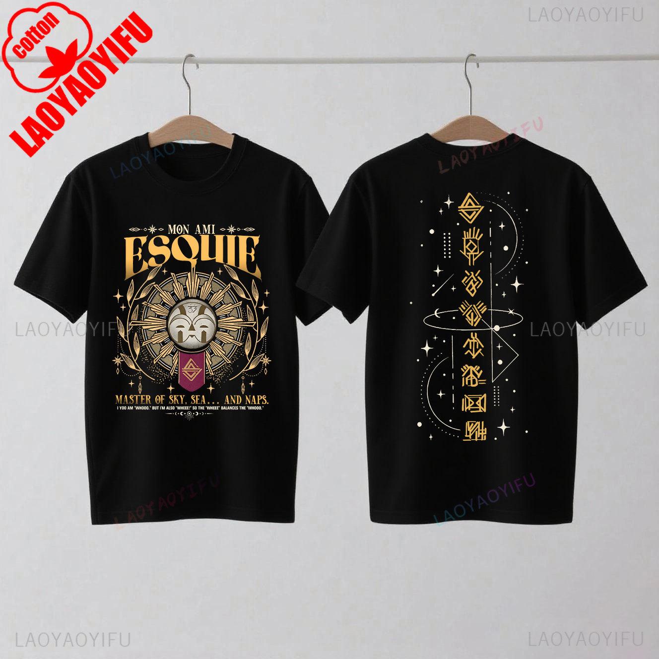 

Футболка Esquie Clair Obscur Expedition 33 Смешная футболка Esquie для геймеров для фанатов Подарок Летняя мода Повседневный Мягкий хлопок С коротким рукавом Топ XL