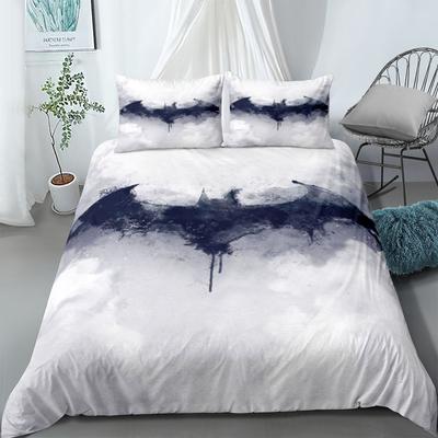 Conjunto de Capa de Edredom Morcego Forjado UE Solteiro Duplo King US Twin Full Queen Size Roupa de Cama