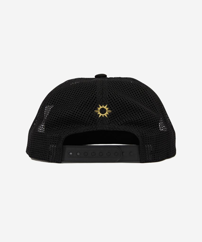 HELLO SUNRISE Heritage Logo Relaxed Fit 5P Cap_Black