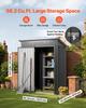 1533 X 876 X 1815 Mm Metal Garden Shed, Storage Building with Lockable Door & 2 Louver Vents, Sloped Roof Metal Outdoor Storage Shed, Tool Sheds