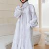 Women's Stylish Long Mink Fur Coat with Stand-Up Collar for Winter Warmth