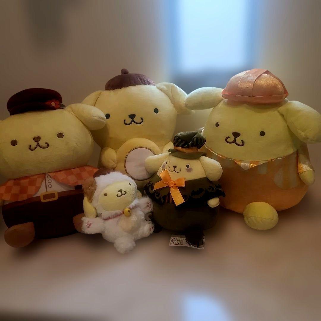 Pompompurin stuffed toy set of 5