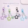 Sweet Gradient Pentagram Star Pendant Keychains Car Keyring Backpack Decoration